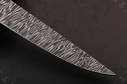 14" Handmade Damascus Steel Fillet Knife Damascus Fillet Knife Best Fillet Knife With Leather Sheath