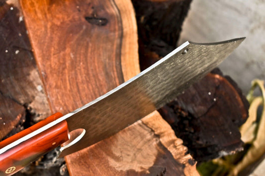 12" Handmade Damascus Steel Full Tang Chef Chopper Knife – 384 Layers, Oil Tempered, Razor Sharp