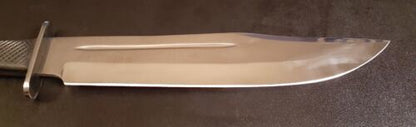 Giant Handmade D2 Steel Bowie Knife | 20" Massive Survival Knife with Micarta Handle & Leather Sheath