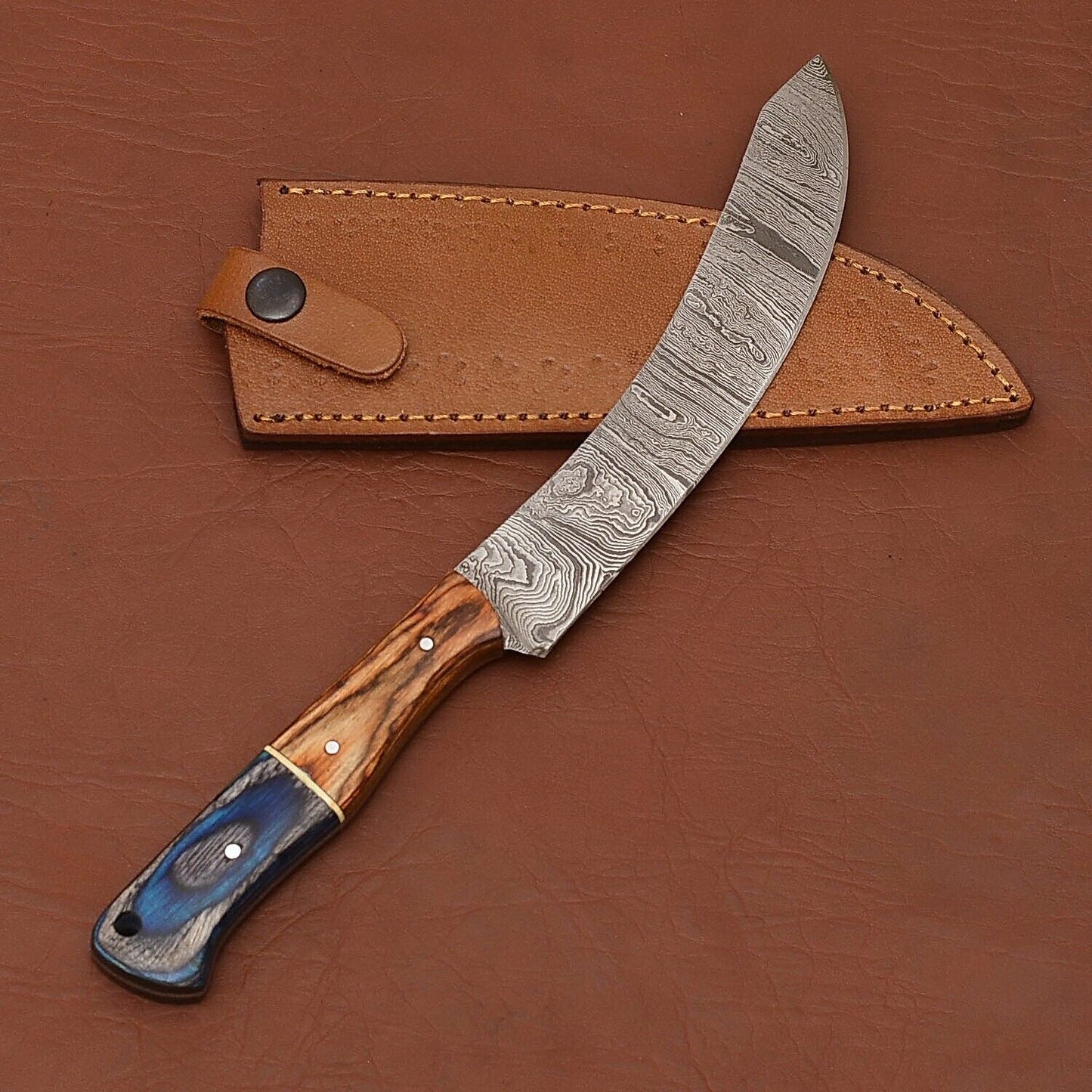 Professional Handmade Damascus Steel Chef Knife – Pakka Wood Grip