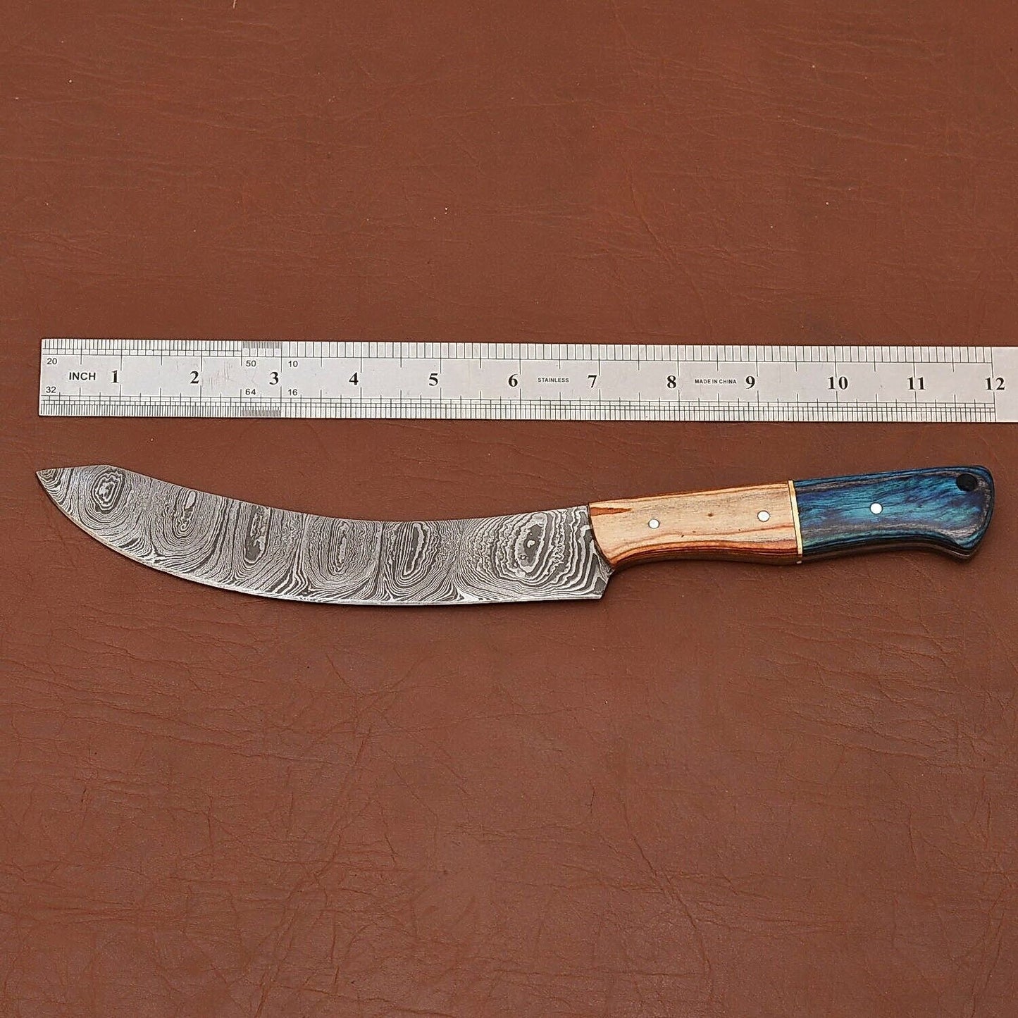 Professional Handmade Damascus Steel Chef Knife – Pakka Wood Grip