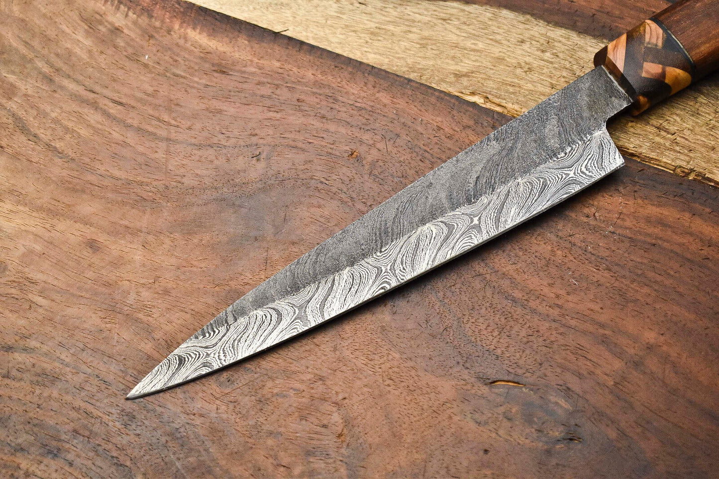 Handmade Damascus Steel Kitchen Full Tang Chef Knife – 384 Layers, Razor Sharp