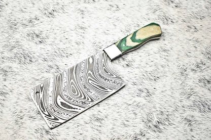 Cutlery Salvation Handmade Damascus Steel Full Tang Chef Knife – 10" Premium Kitchen Blade