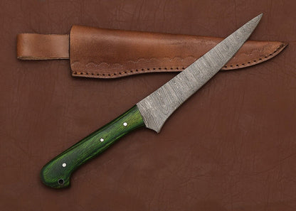 Professional Handmade Damascus Steel Chef Knife | Pakka Wood Handle