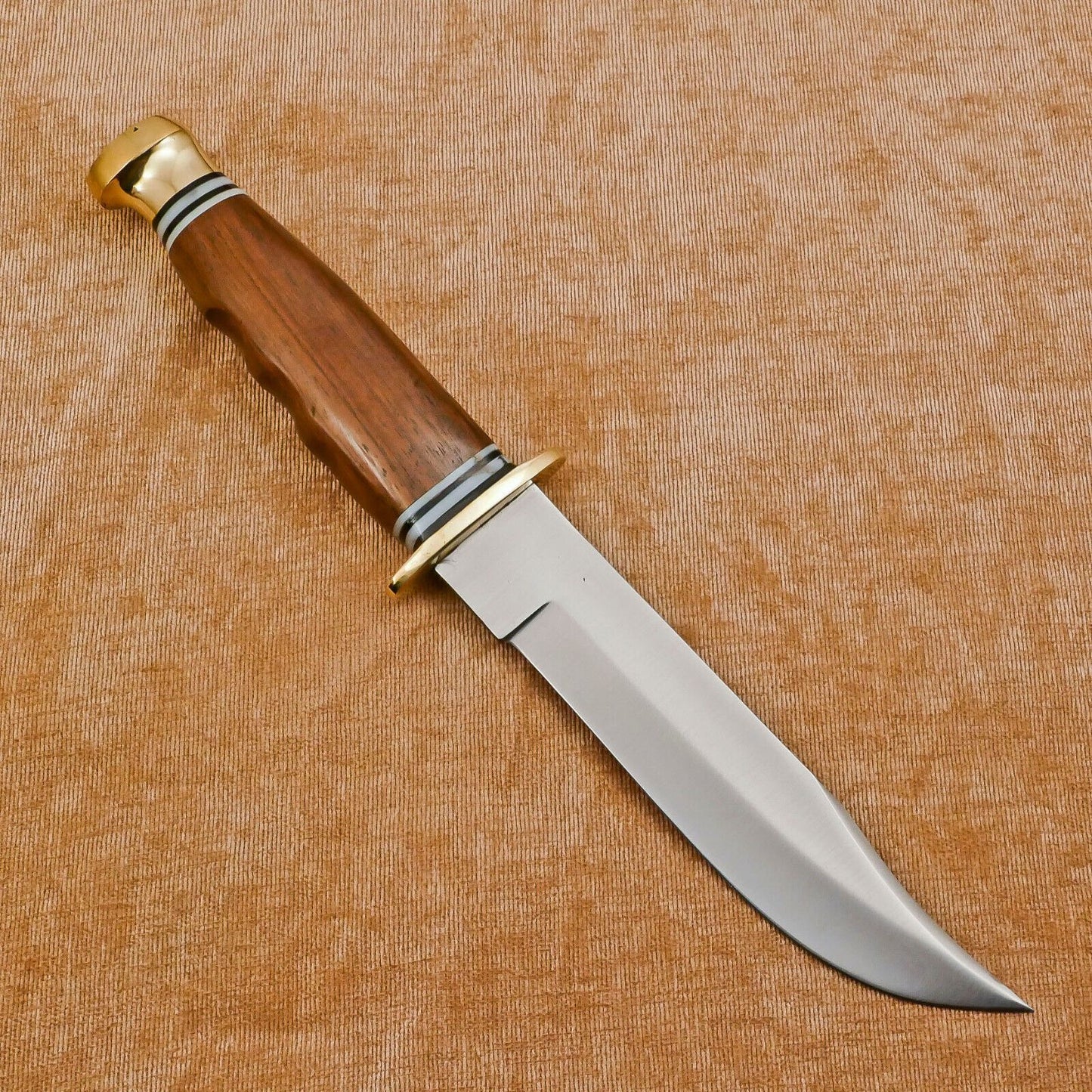 Handmade D2 Steel Fixed Blade Bowie Knife | 13" Full Tang Hunting & Camping Knife