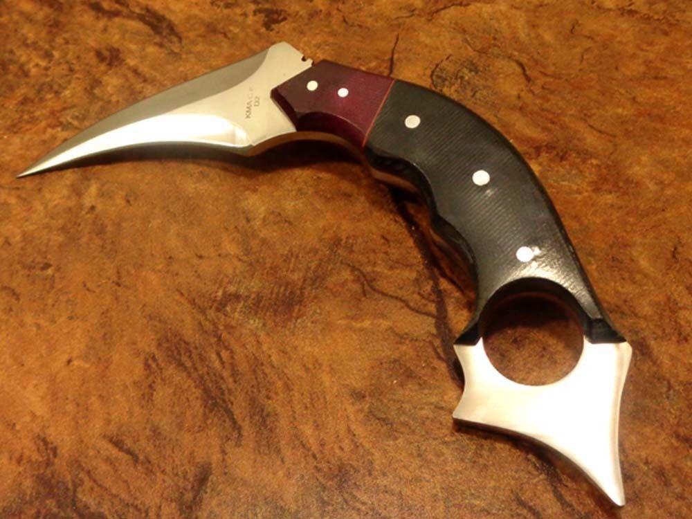Best Karambit Custom D2 Steel Karambit Handmade Knife With Micarta Handle