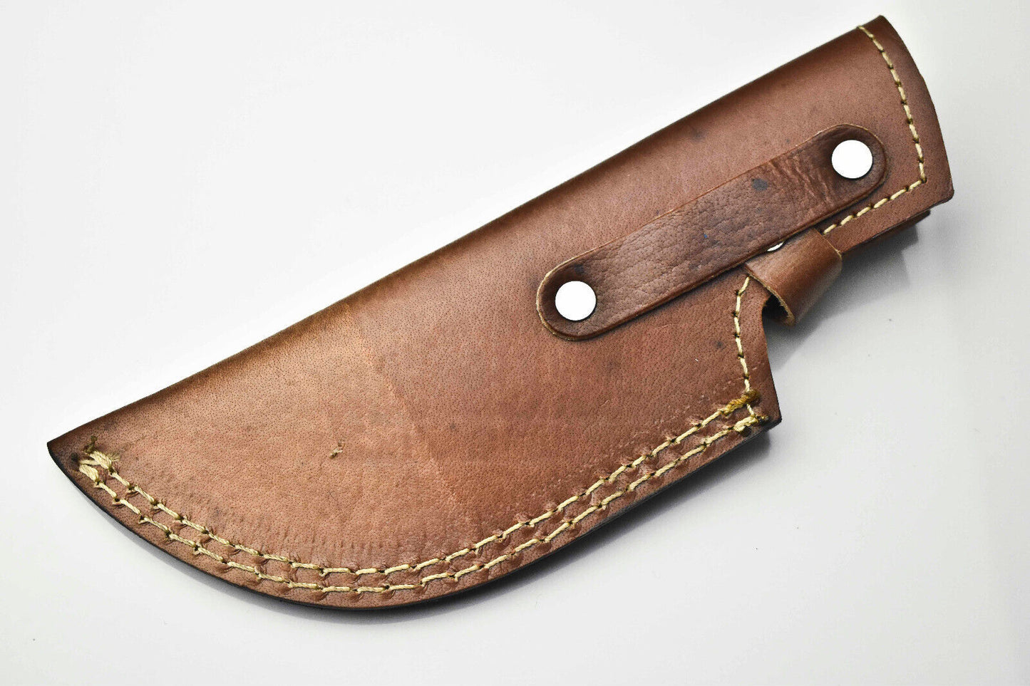 Custom Handmade Damascus Steel Tracker Knife 10" | Hardwood Handle & Leather Sheath