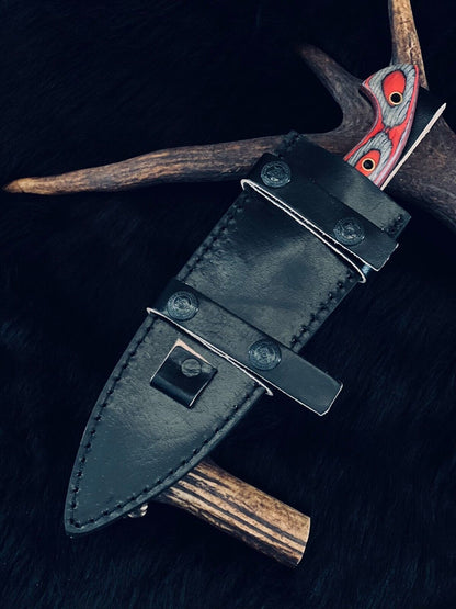 10 Inch Handmade D2 Steel Tracker Knife with Wood Handle