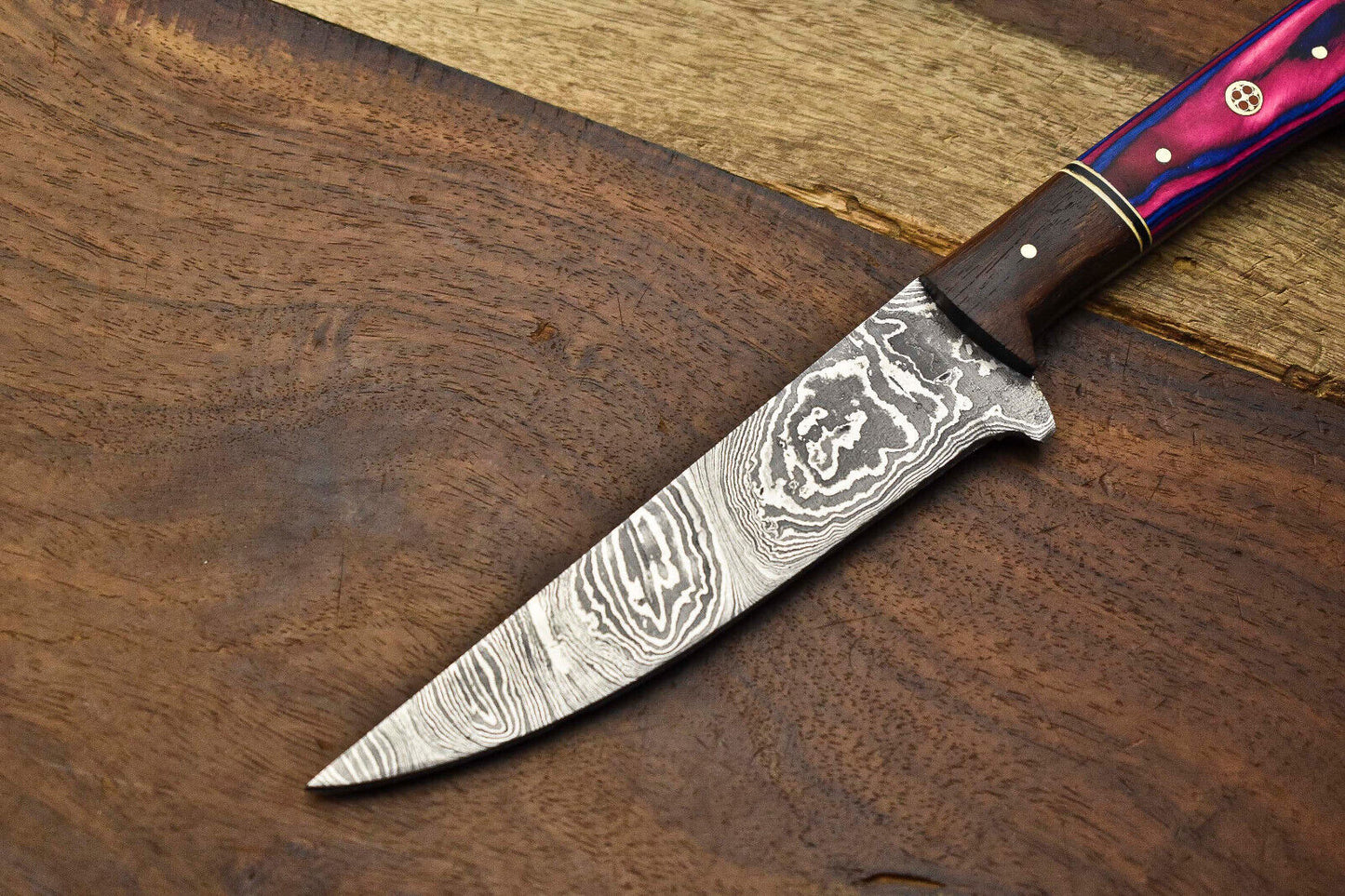 Custom Handmade Damascus Steel Blade Chef Knife Full Tang