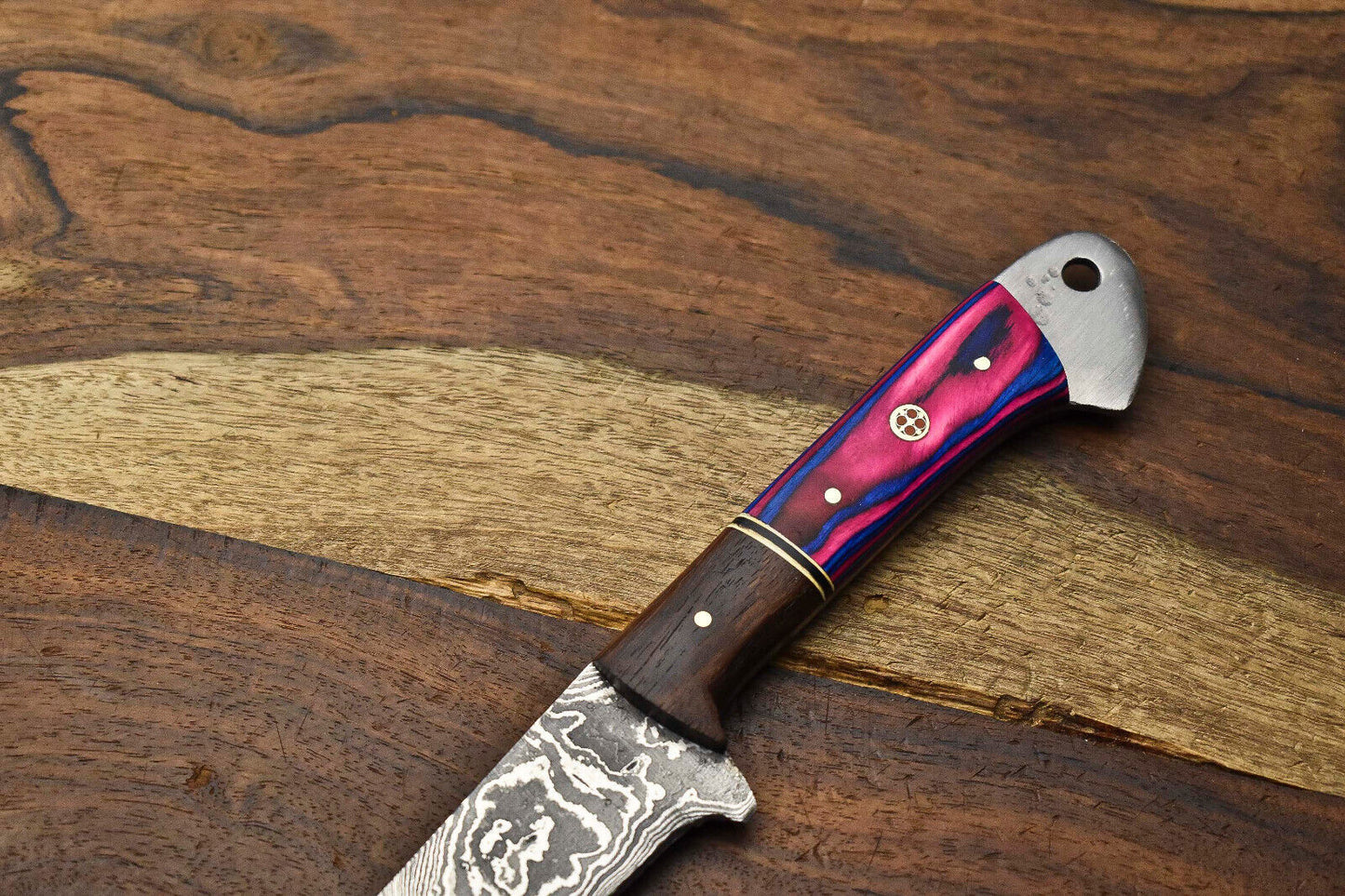Custom Handmade Damascus Steel Blade Chef Knife Full Tang