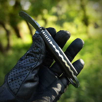 Custom Forged Damascus Karambit Knife Damascus Steel Knife with Micarta Handle