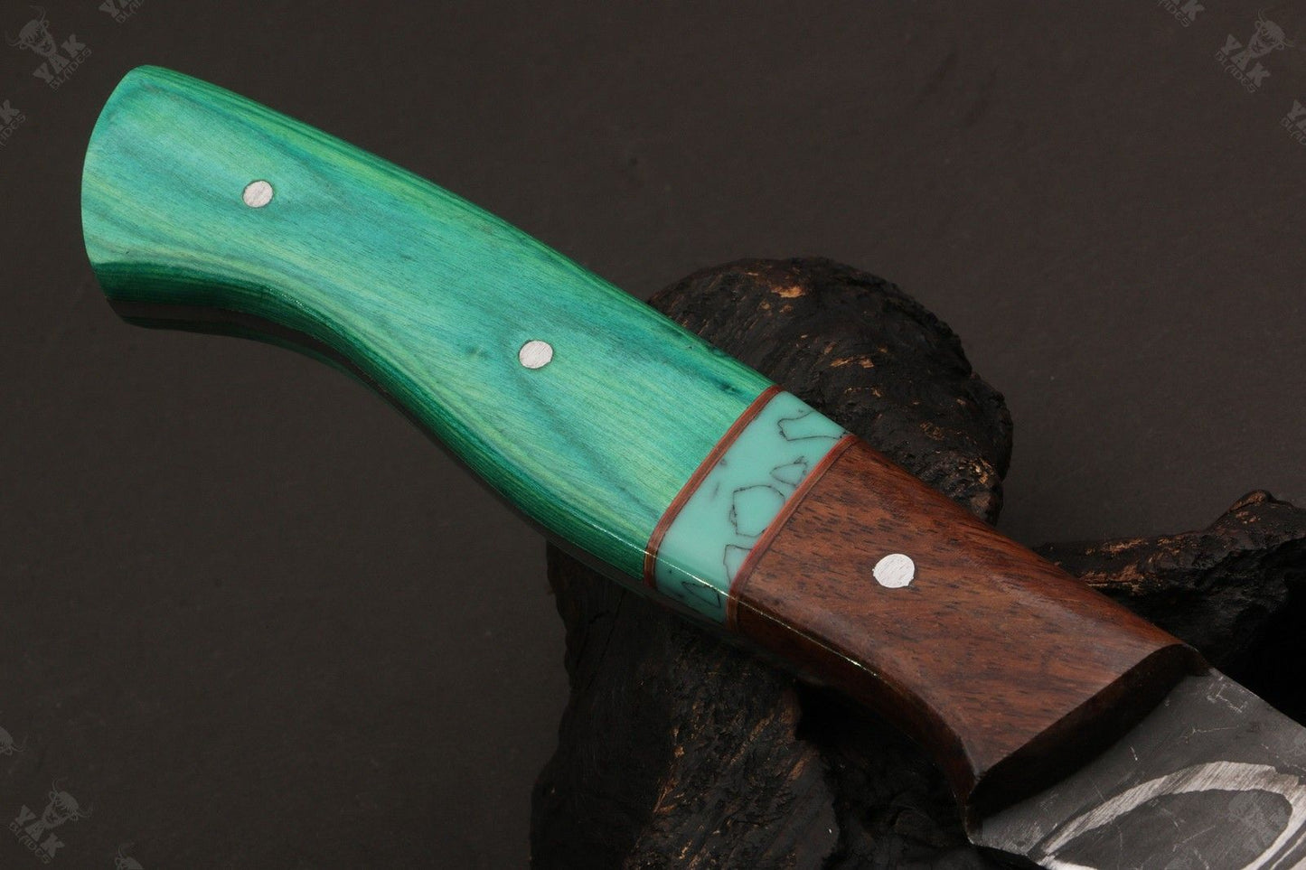 12" Handmade Twist Damascus Fillet Knife Damascus Steel Fillet Knife W/Sheath