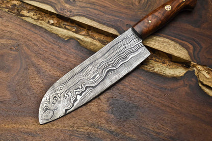 10" Custom Handmade Damascus Steel Kitchen Chef Knife – Full Tang Blade