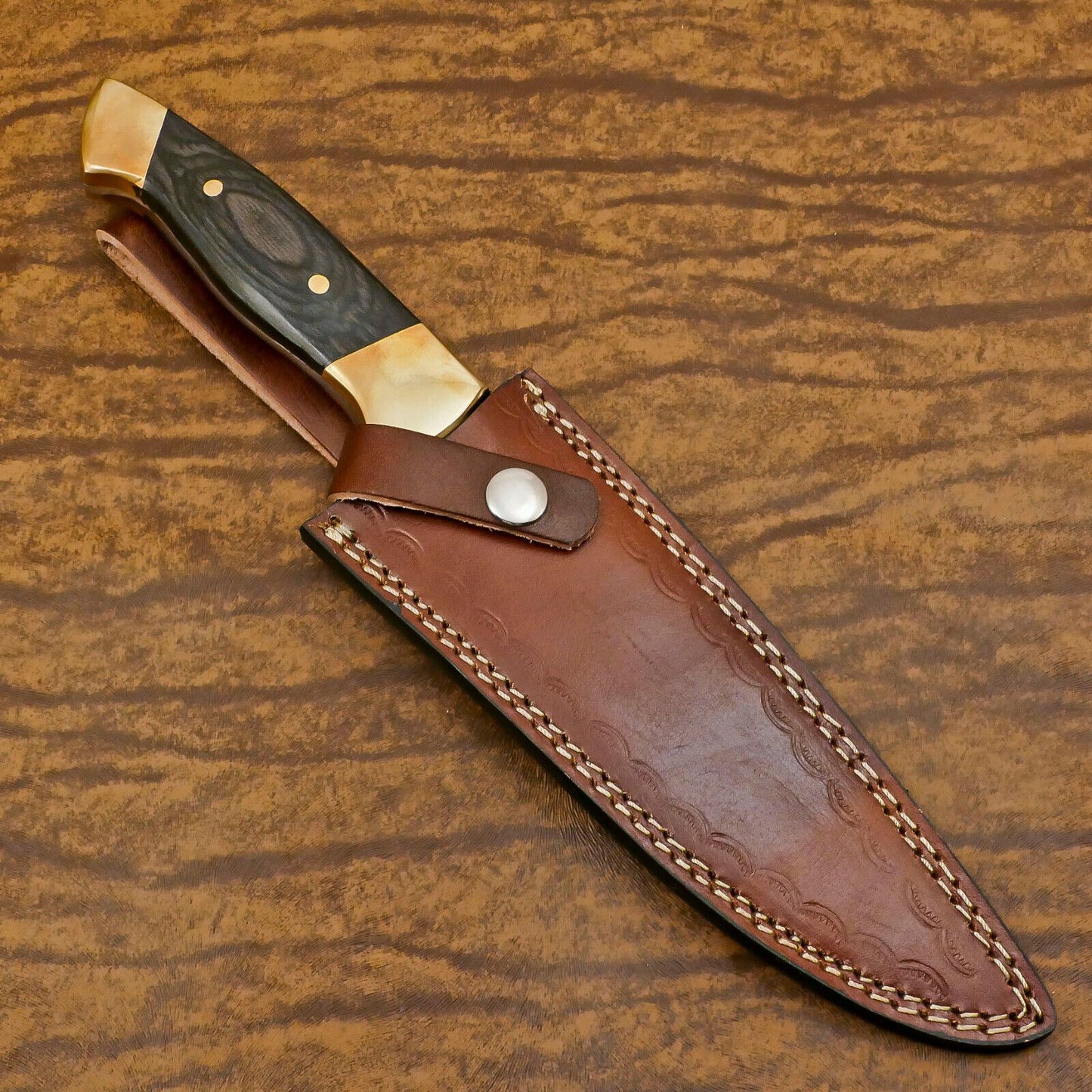 Premium Handmade 12" D2 Clip Point Full Tang Hunting Bowie Knife with Sheath