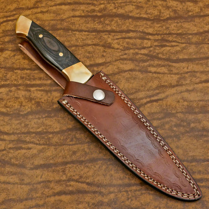 Premium Handmade 12" D2 Clip Point Full Tang Hunting Bowie Knife with Sheath