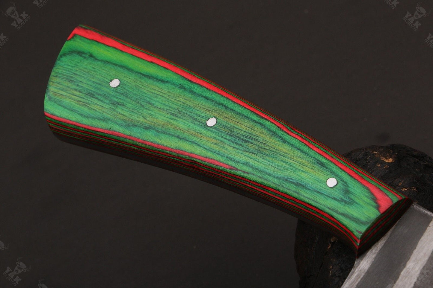13” Fire Storm Handmade Damascus Steel Chef Knife – Resin Handle