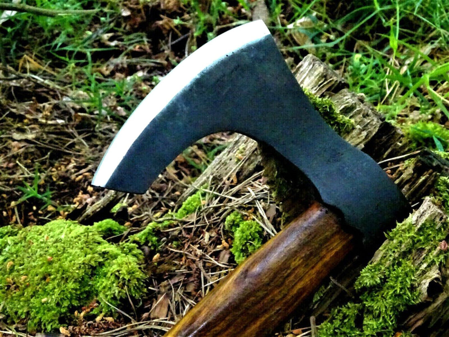 Custom Handmade Replica Viking Axe Carbon Steel Tomahawk Throwing Hatchet with Cocobolo Wood Handle