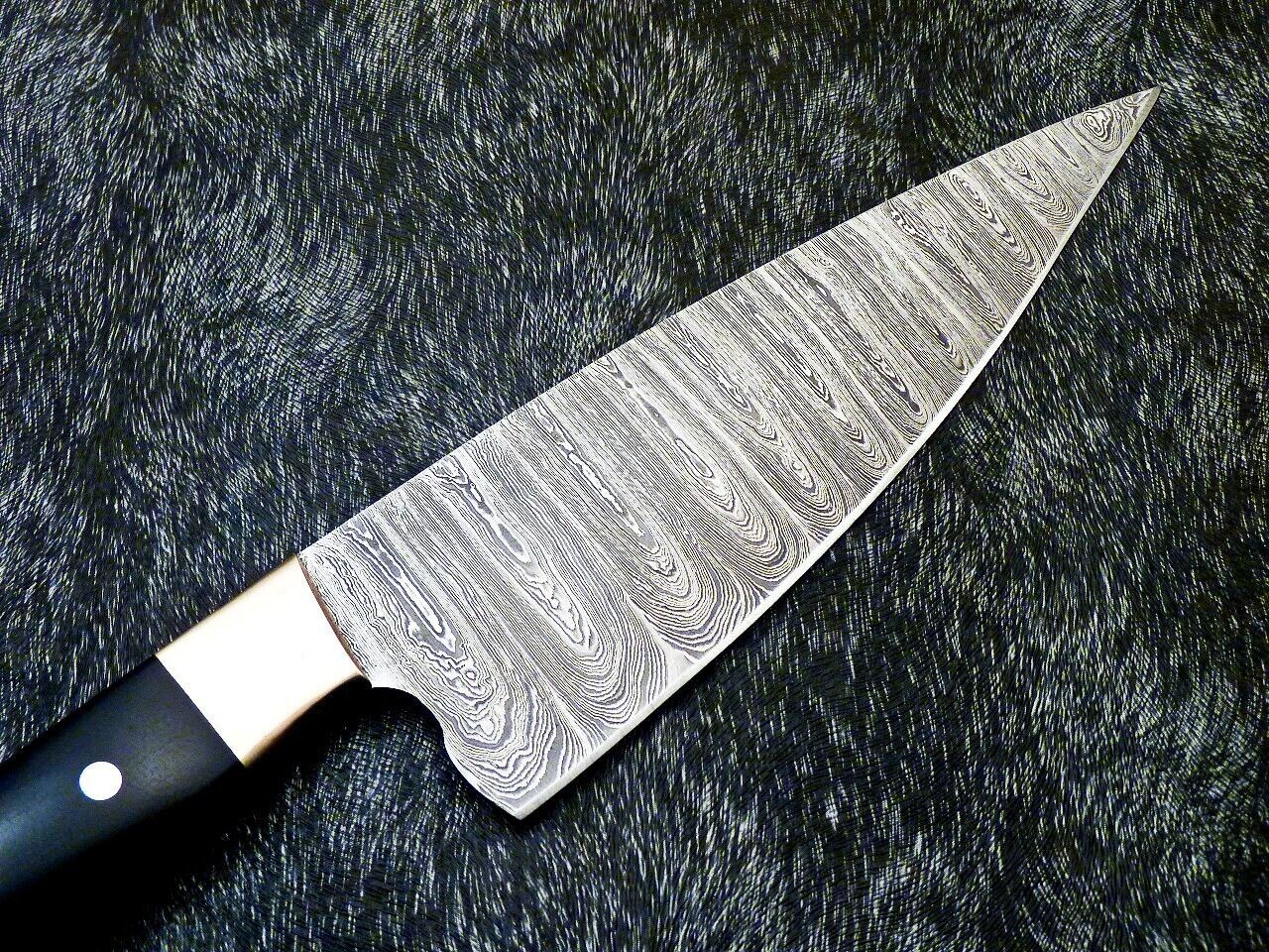 14" Custom Hand Forged Damascus Steel Chef Knife Kitchen Knife