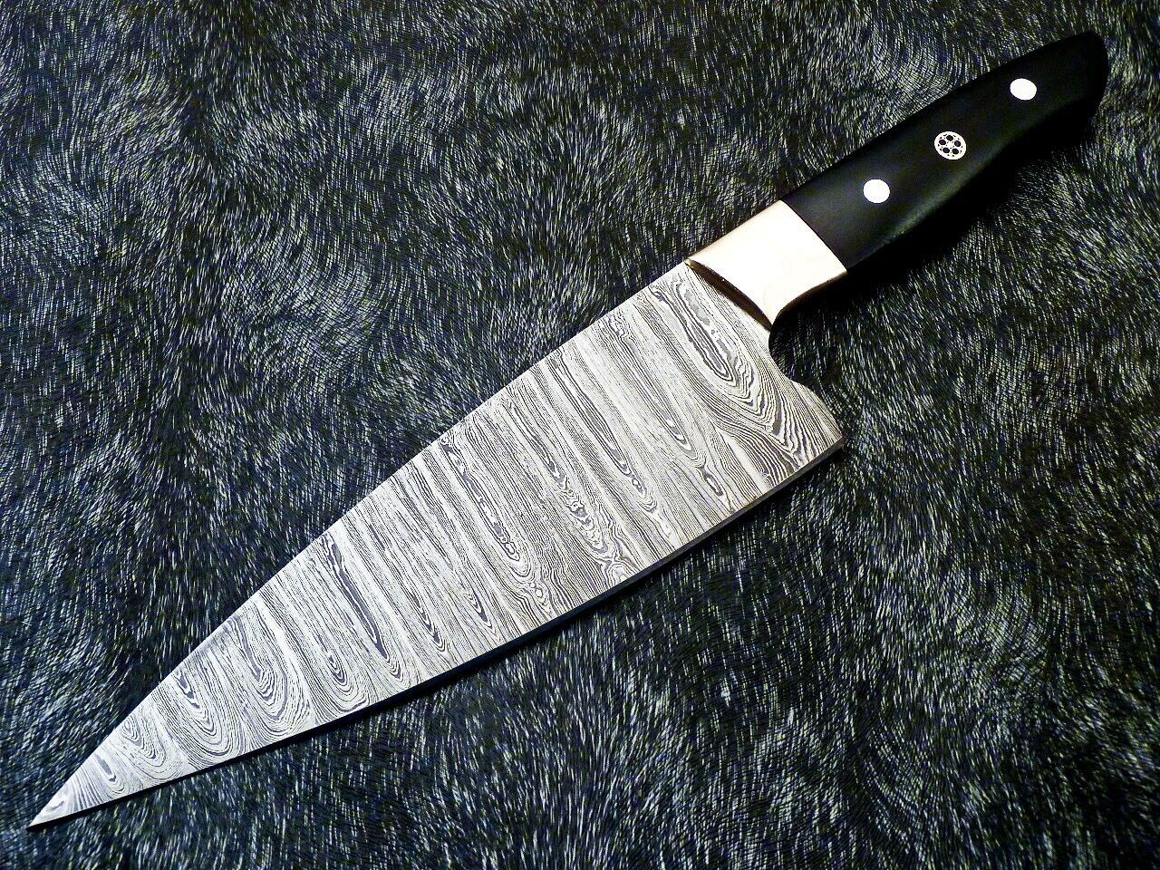 14" Custom Hand Forged Damascus Steel Chef Knife Kitchen Knife