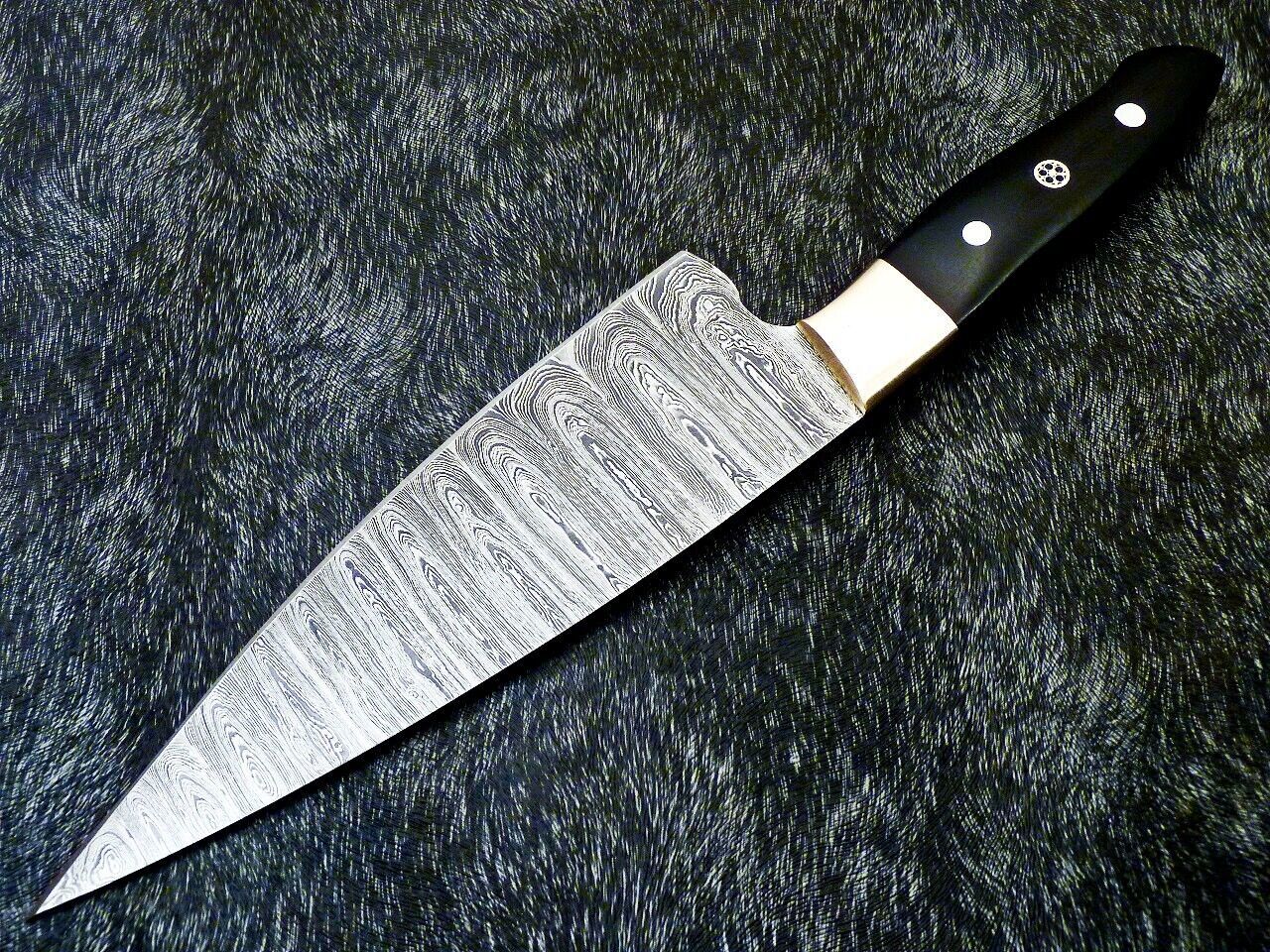 14" Custom Hand Forged Damascus Steel Chef Knife Kitchen Knife