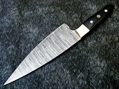 14" Custom Hand Forged Damascus Steel Chef Knife Kitchen Knife