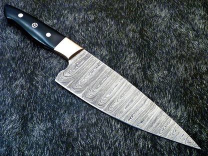 14" Custom Hand Forged Damascus Steel Chef Knife Kitchen Knife