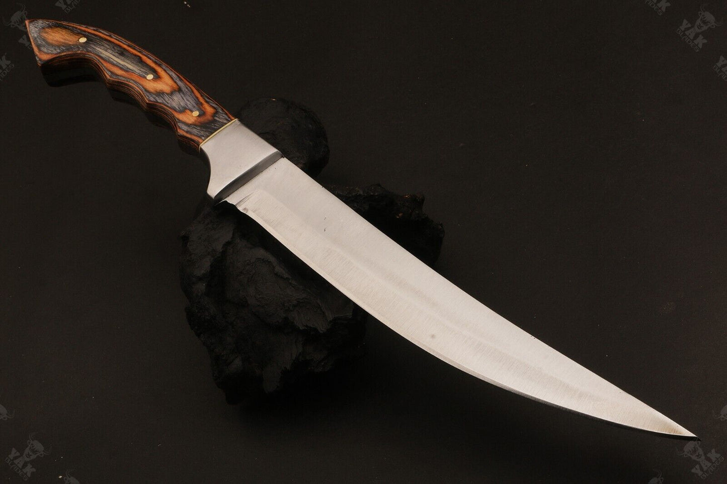 13.5" Custom Handmade D2 Steel Fillet Knife Best Fillet Knife & Sharp Fillet Knife W/Sheath