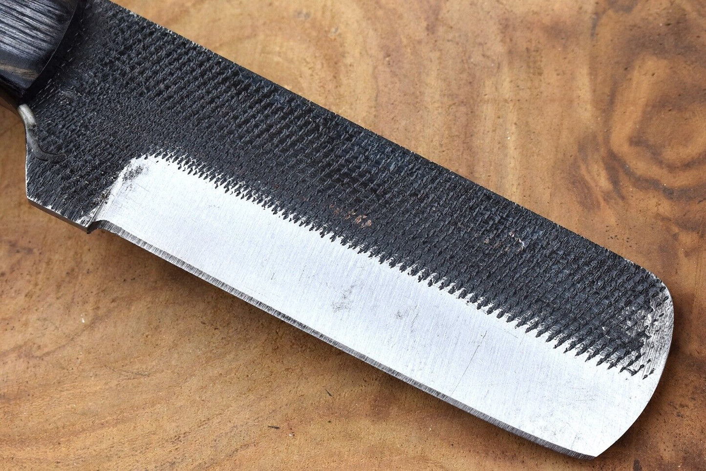 Custom Hand Forged Carbon Steel Bull Cutter Knife W/Sheath Cowboy Bull Cutter Knife