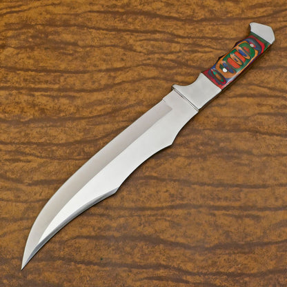 Handmade 13 Inch D2 Steel Full Tang Huge Bowie Hunting Sport Knife – Outdoor Survival Blade