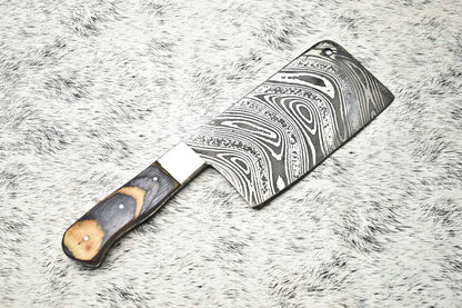 Cutlery Salvation Handmade Damascus Steel Full Tang Kitchen Chef Knife – 10.5" Blade