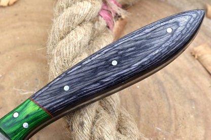 Custom Handmade Forged Damascus Steel Kitchen Chef Knife – Black Dollar Sheet Handle