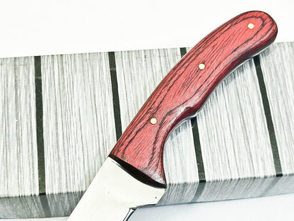 Handmade D2 Steel Best Fillet Knife Custom Fillet Knife Full Tang With Pakka Wood Handle