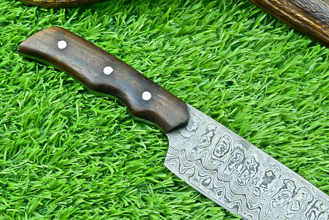 Stunning Hand Forged Damascus Steel Blade Kitchen Chef Knife, Kitchen Knife, Perfect for Professional and Home Use