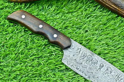 Stunning Hand Forged Damascus Steel Blade Kitchen Chef Knife, Kitchen Knife, Perfect for Professional and Home Use
