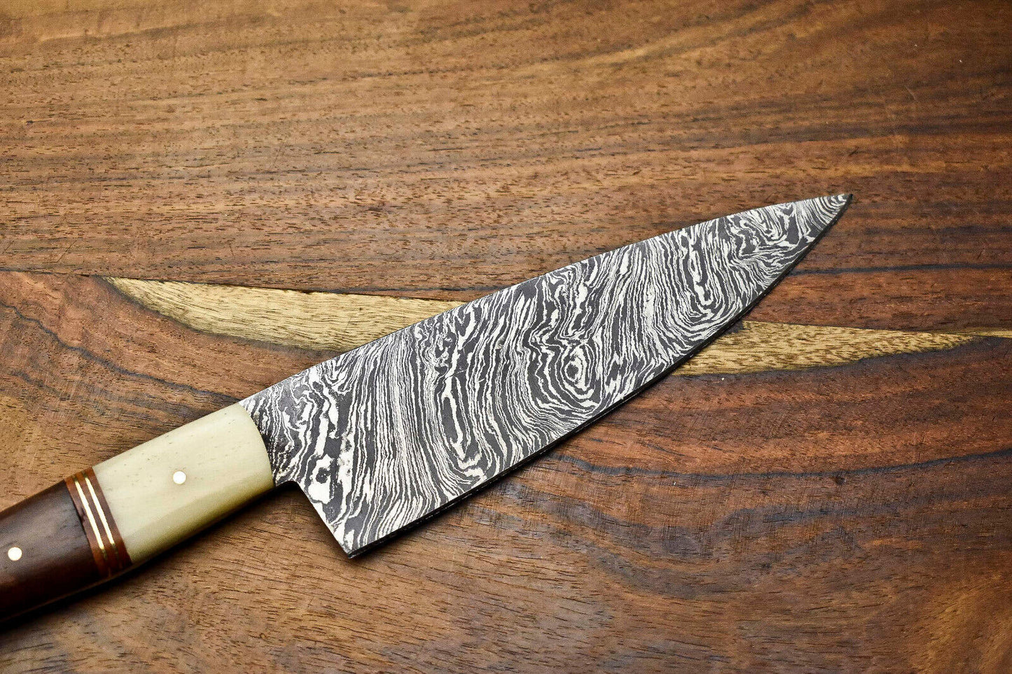 Handmade Damascus Steel Chef Knife – Full Tang Custom Sport Utility Blade