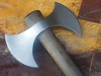 Hand Forged 5160 Steel Viking Double Bit Tomahawk Axe – 20 Inch Handle
