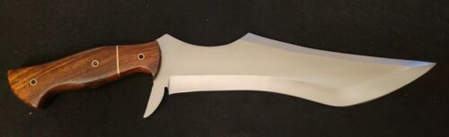 19" Handmade D2 Steel Big Bowie Knife | Full Tang Hunting Predator Knife