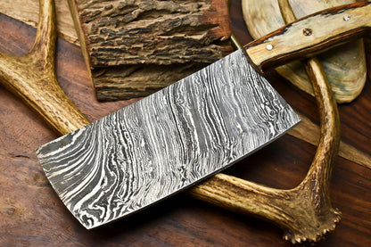 Custom Handmade Damascus Blade Chef Chopper Knife – 384 Layer Forged Steel