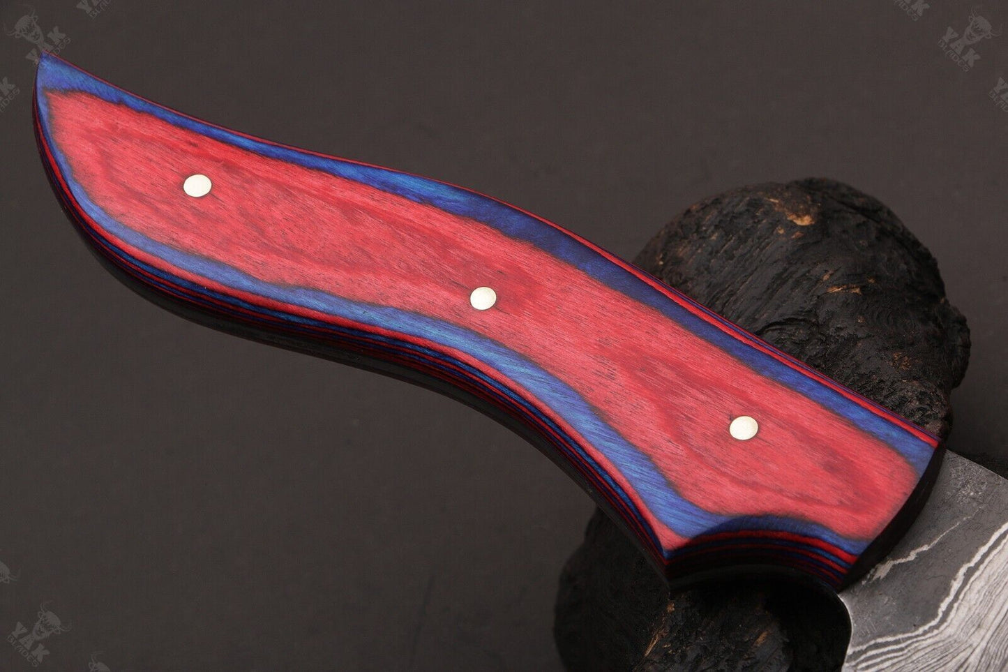 12" Custom Hand Forged Twist Damascus Steel Fillet Knife & Best Fillet Knife W/Sheath