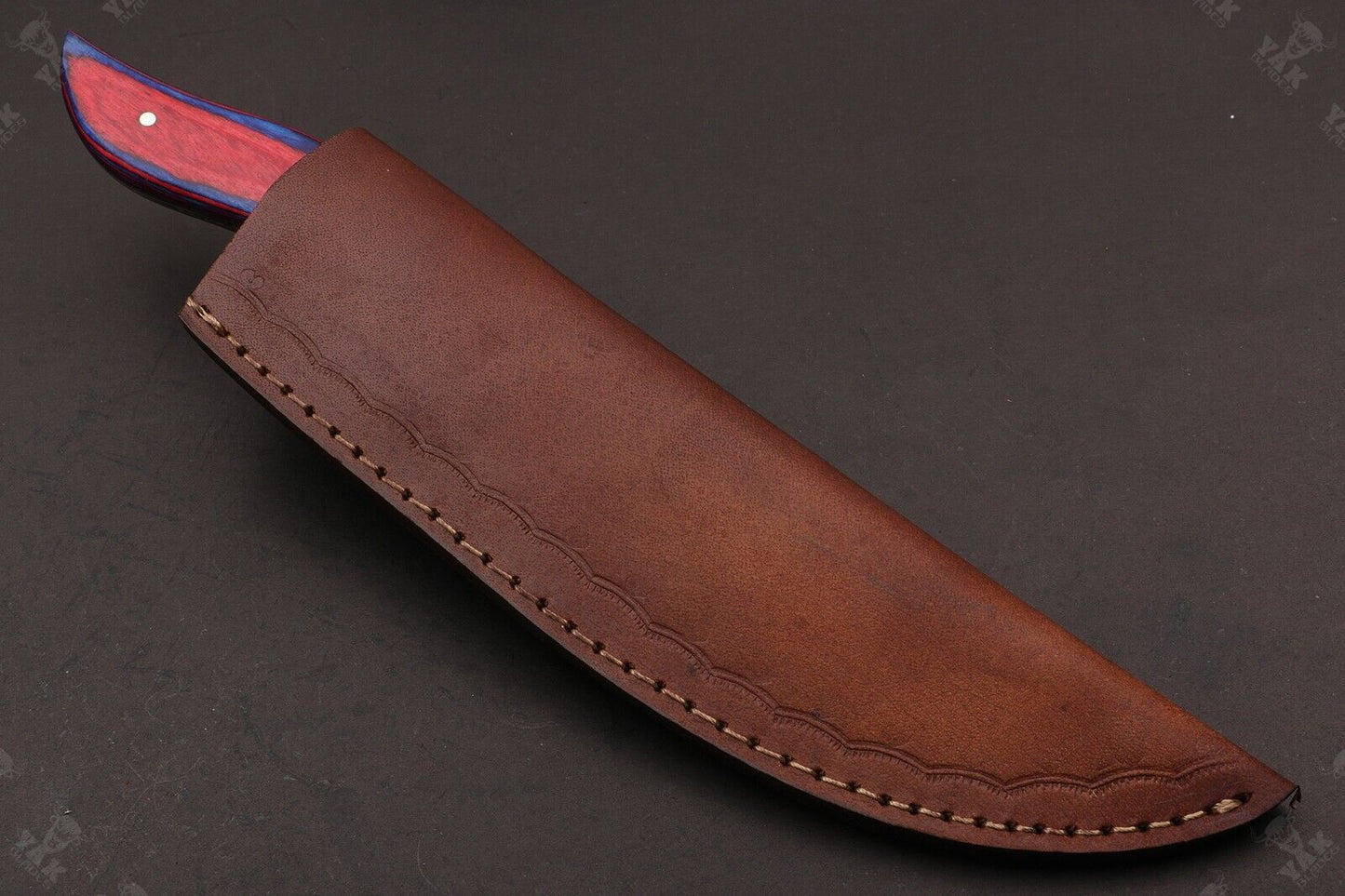 12" Custom Hand Forged Twist Damascus Steel Fillet Knife & Best Fillet Knife W/Sheath