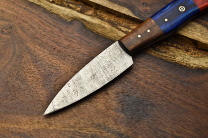 8" Handmade Damascus Steel Kitchen Chef Knife | Full Tang Professional Blade
