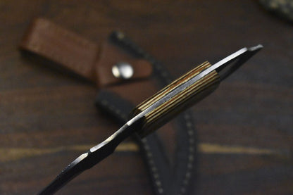 Hand Forged D2 Steel Best Karambit Knife 8" Fixed Blade Karambit with Hard Wood Handle