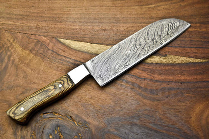 Custom Handmade Damascus Steel Blade Chef Knife – Full Tang Sport & Kitchen Knife