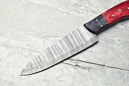 Handmade Damascus Steel Blade Chef Full Tang Knife – Premium Kitchen & Chef Knife