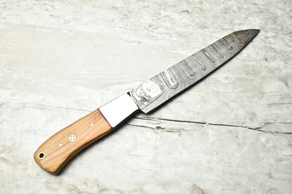 Custom Handmade Damascus Steel Kitchen Chef Knife | Full Tang Blade Cooking Knife