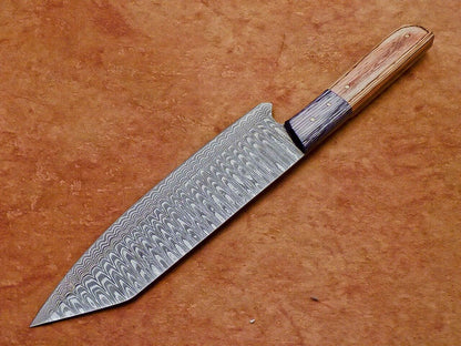 13" Chef Kitchen Knife Damascus Blade "HARD WOOD"