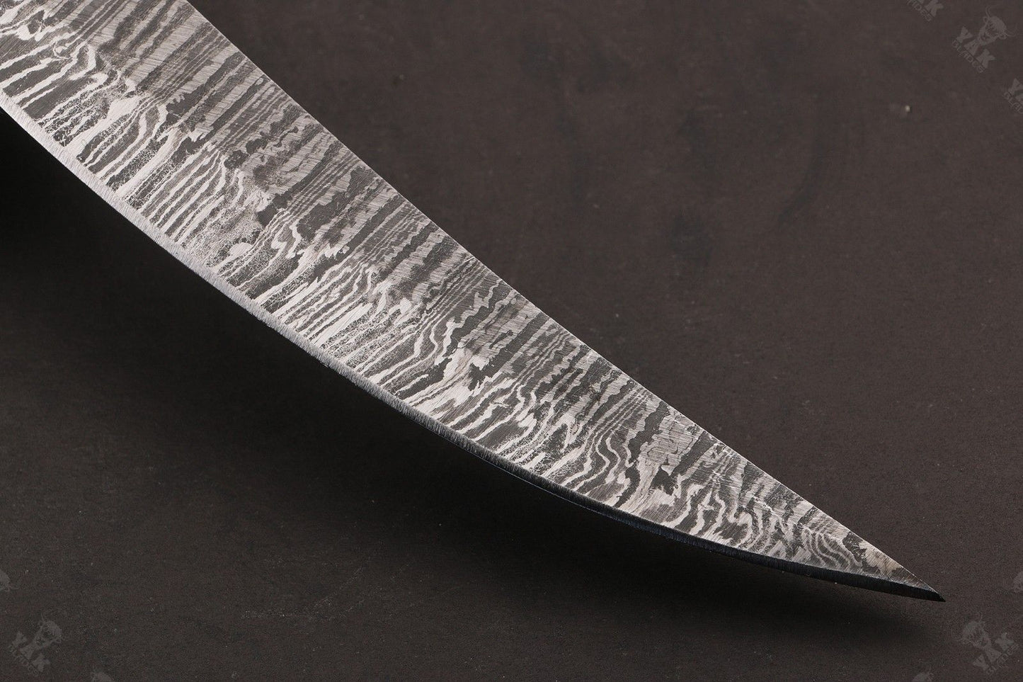 14" Damascus Fillet Knife Fire Damascus Steel Fillet Knife W/Sheath