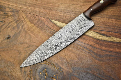 Custom Handmade Damascus Steel Full Tang Kitchen Chef Knife
