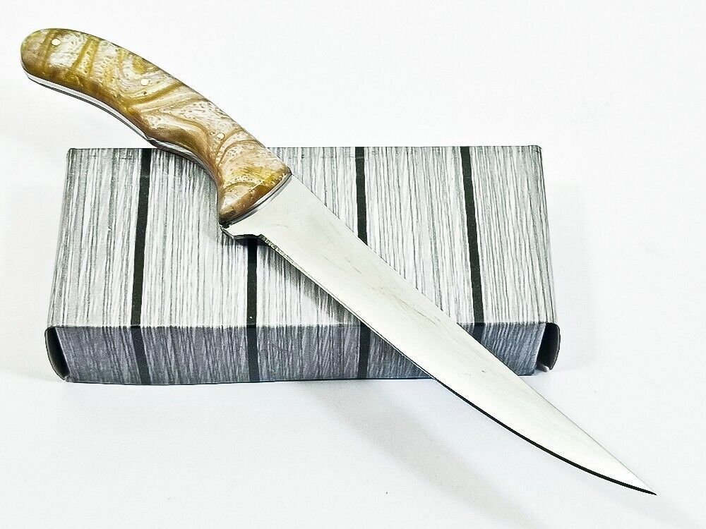 Custom Handmade D2 Steel Blade Fillet Knife With Sheath Fish Fillet Knife Best Fillet Knife