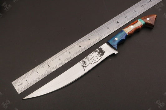 13" Handmade D2 Steel Fillet Hunting and Camping Knife Best Fillet Knife Fish Fillet Knife
